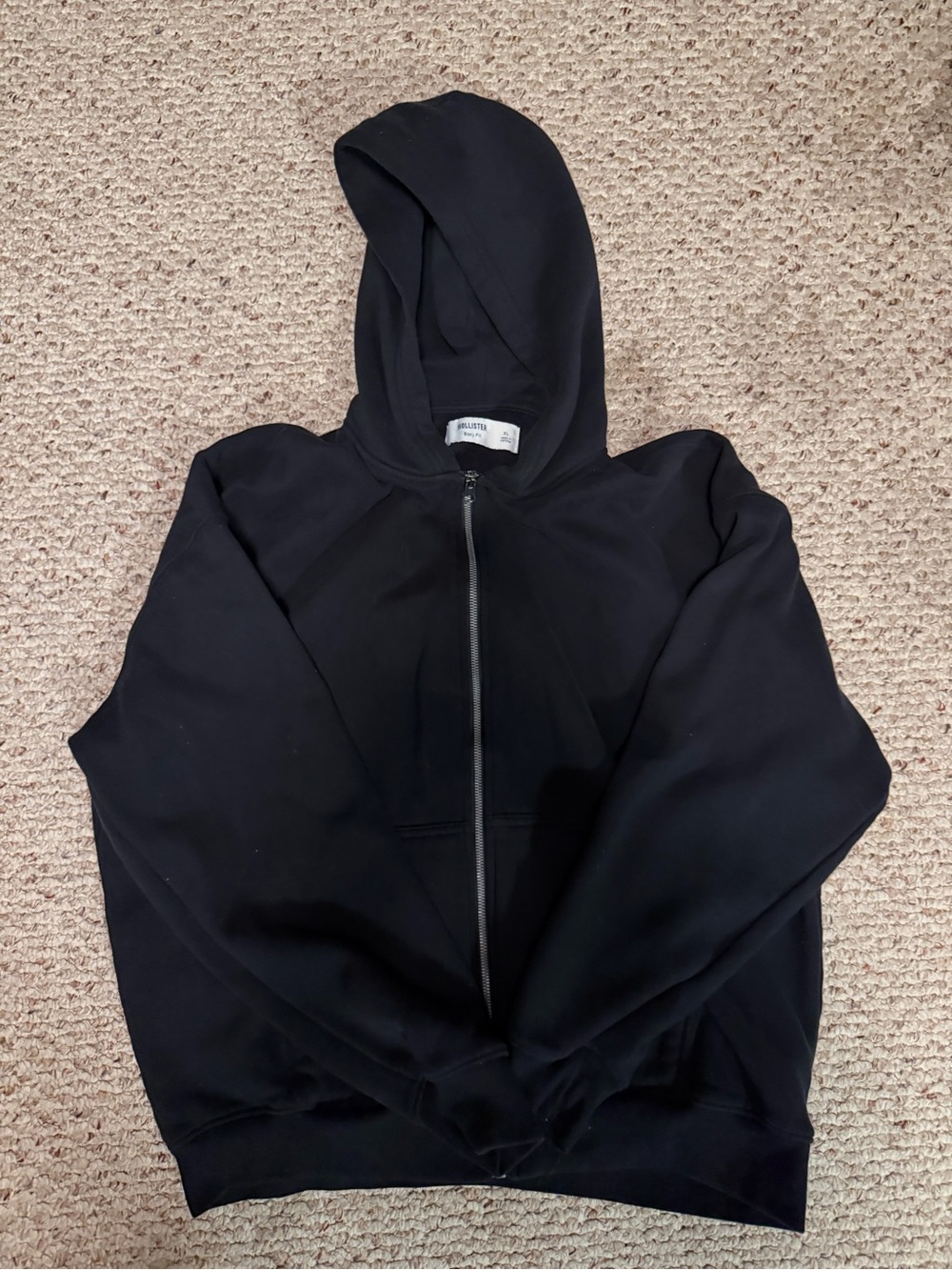Hollister Black Full-Zip Hoodie
